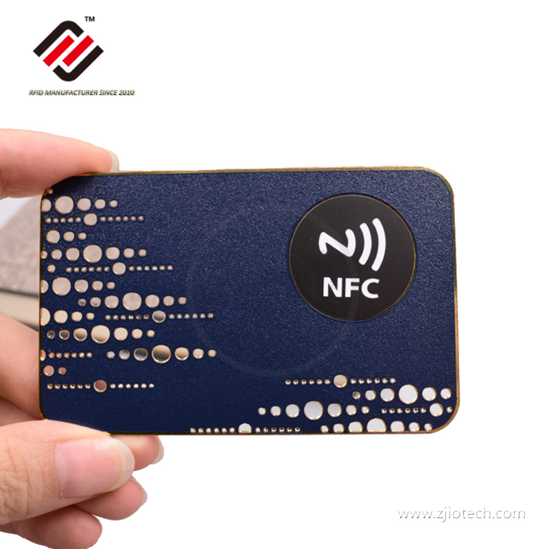preço de atacado 13. 56mhz HF RFID cartões de metal
 
