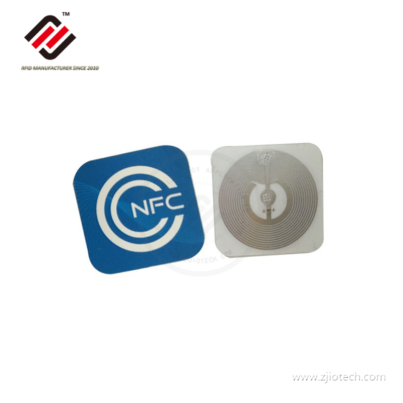 Papel impresso HF 13.56MHz Ntag213 NFC Etiqueta de etiqueta. 