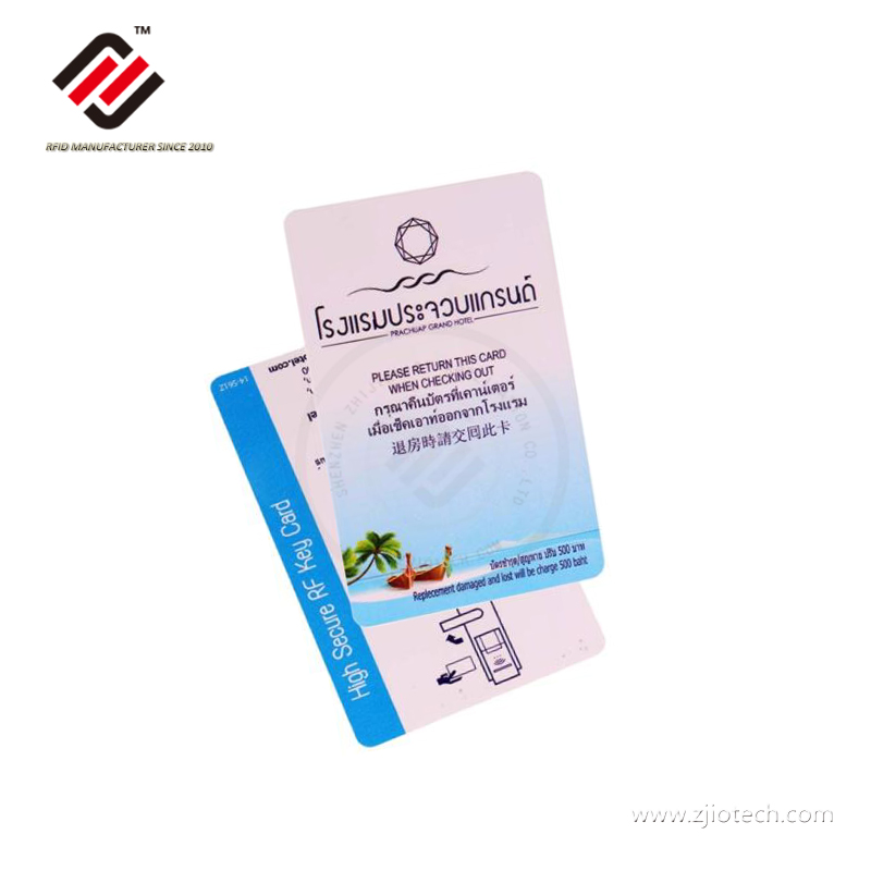 Cartões-chave personalizados ISO14443A HF Proximity RFID para hotel