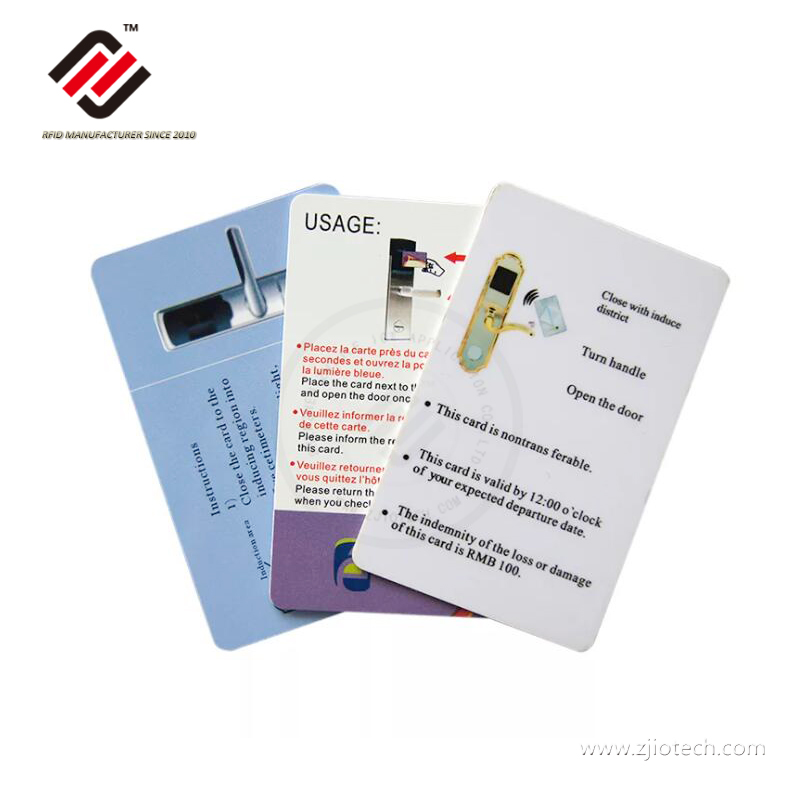 Cartão RFID de acesso de controle de hotel impresso personalizado para bloqueio de RF Orbita