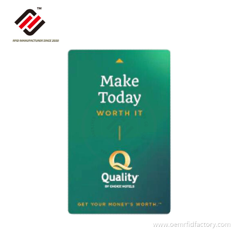 Cartão-chave do hotel Quality Inn by Choice